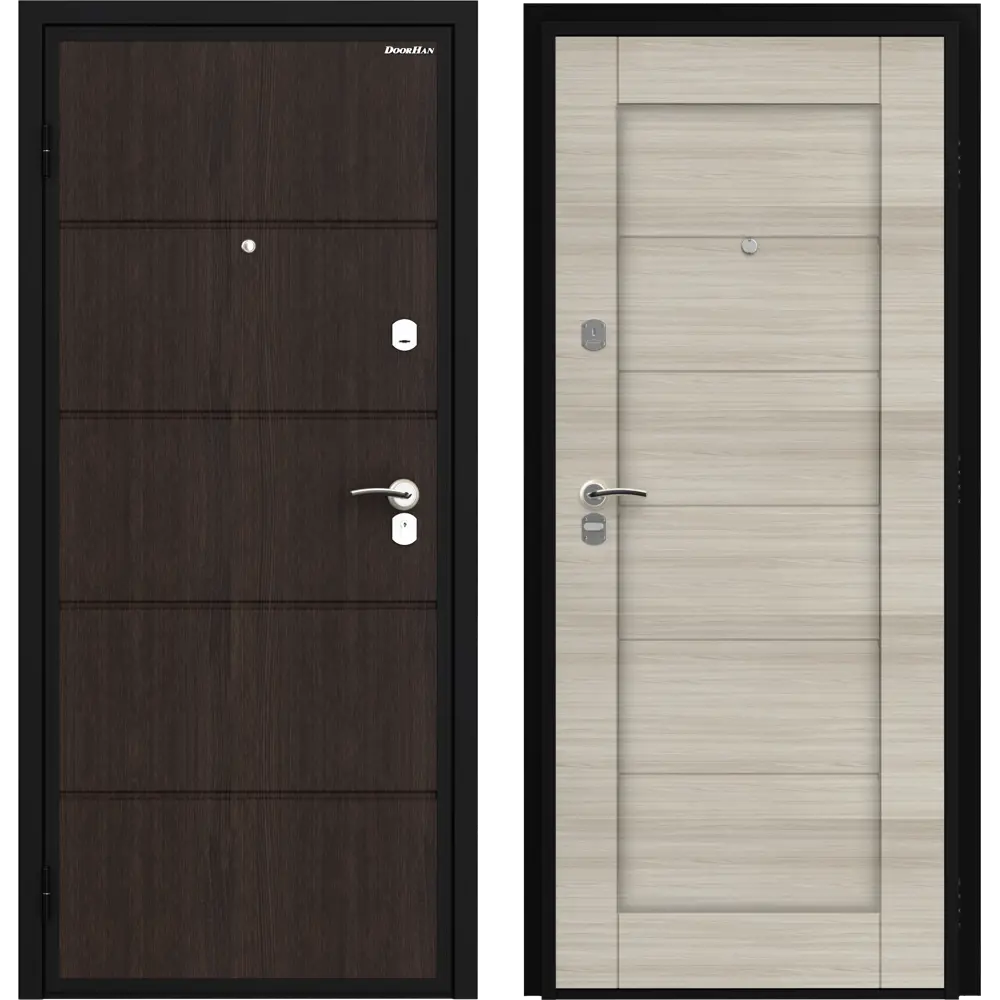 Дверь входная металлическая Оптим 98x205 см левая дуб седой DOORHAN STLM-2159874