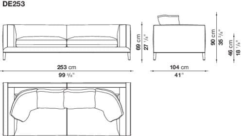 Кожаный диван Maxalto Dives Soft ARCH-00033445 - Вид №5
