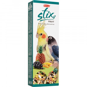 УТ0010080 Лакомство для птиц Fruit Stix для средних попугаев фруктовые палочки Padovan