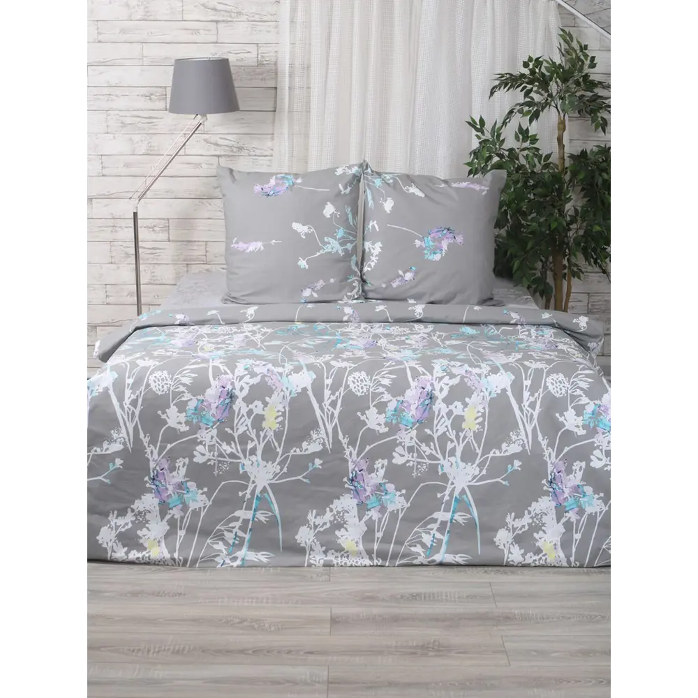 Комплект постельного белья Dried Flower двуспальный бязь серый 89411736 STLM-2004481 Santreyd  - Вид №1