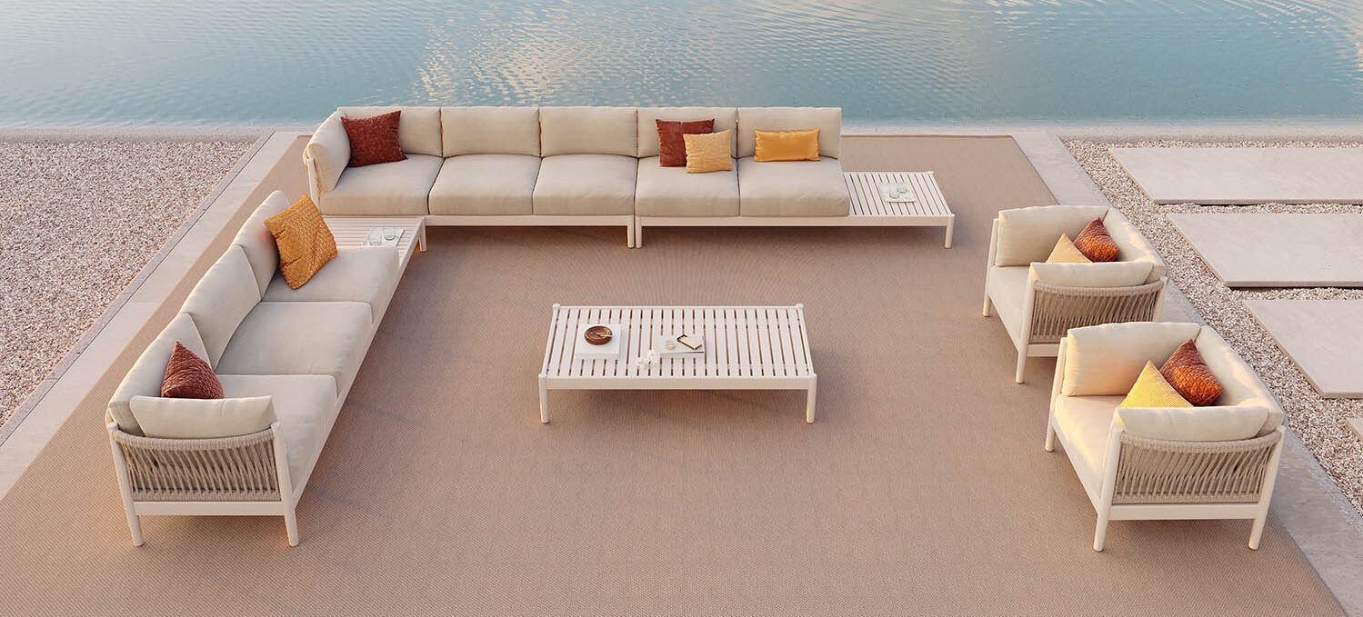 Алюминиевый квадратный садовый столик с порошковым покрытием Walters Georgica Aluminium ARCH-00039307 - Вид №4