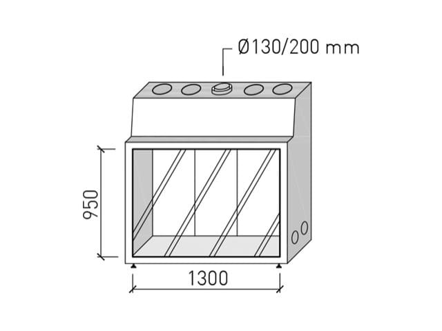 Газовый закрытый камин Metalfire ARCH-00021361 - Вид №1