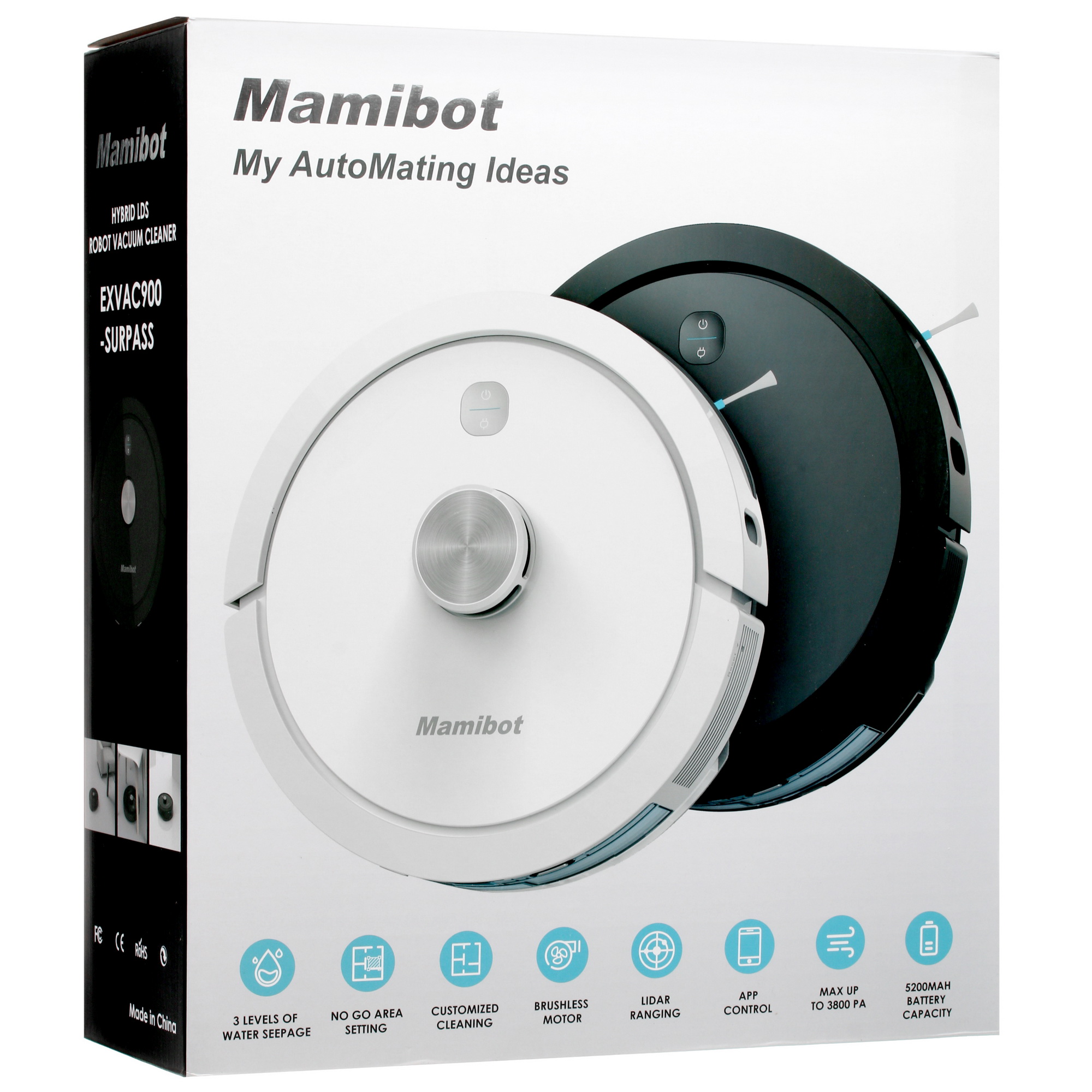 5403172 Робот-пылесос Mamibot EXVAC900 белый STDN-0015476 - Вид №11