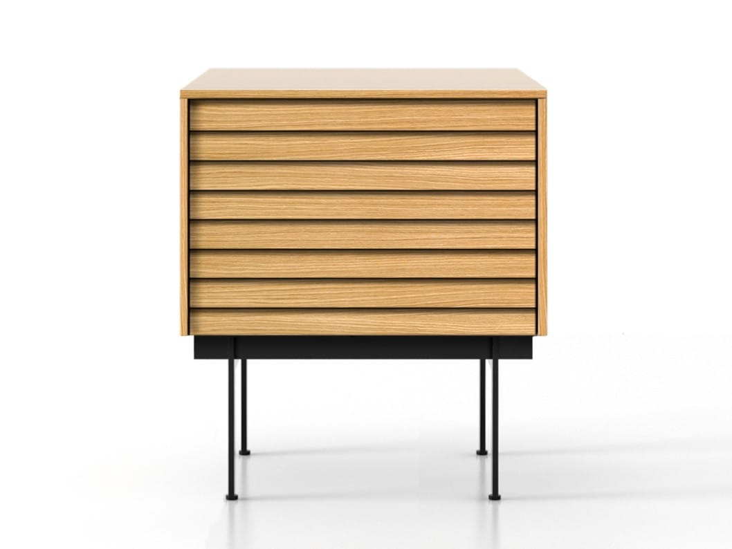 Деревянная прямоугольная тумбочка с ящиками Punt Sussex ARCH-00007156 - Вид №3