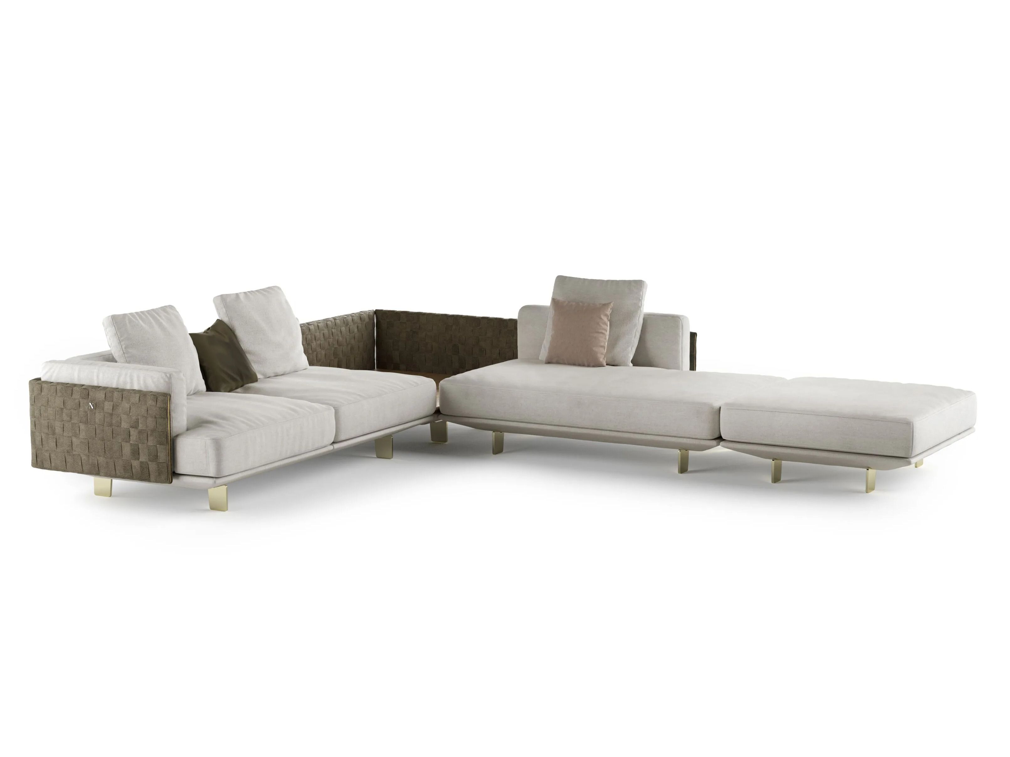 Угловой диван из ткани Natuzzi Italia кампус ARCH-00048872 - Вид №3