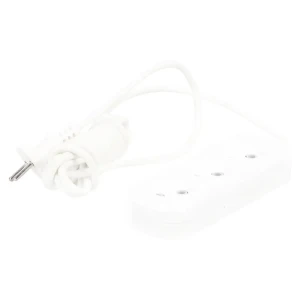 Удлинитель без заземления Lux 3 розетки 3 м цвет белый