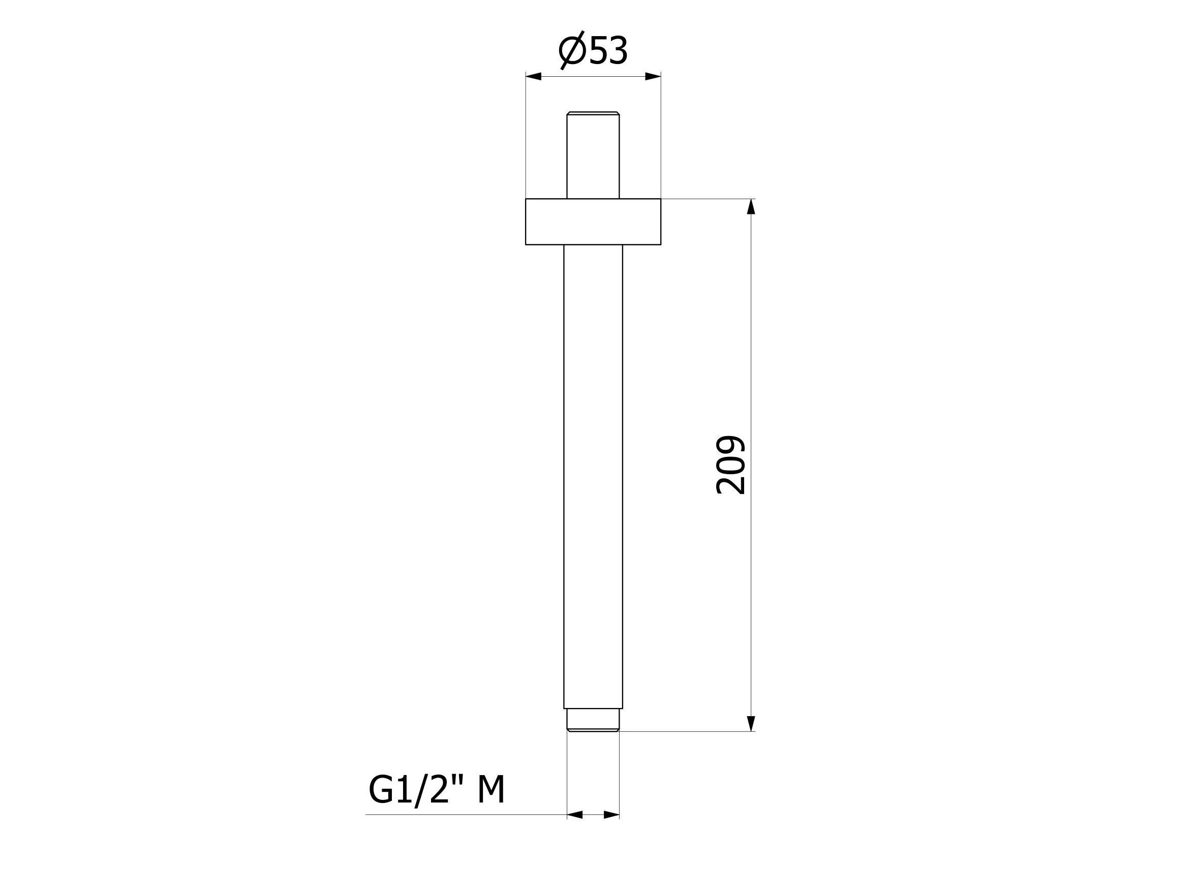 Стальной потолочный душ IB душевые лейки Program 316 ARCH-00043815 - Вид №2