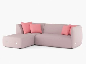 Ersa Модульный тканевый диван с шезлонгом
