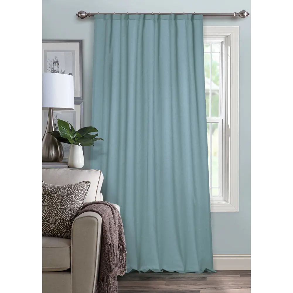 Santreyd Pharell - ткань для штор блэкаут голубого цвета 295 см 89254708 STLM-1026217 - Вид №4