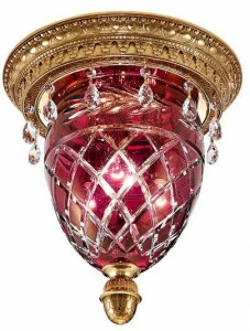 Possoni Illuminazione Потолочный светильник с градиентом из чистого золота с кристаллами swarovski® Edgard 4300/plp