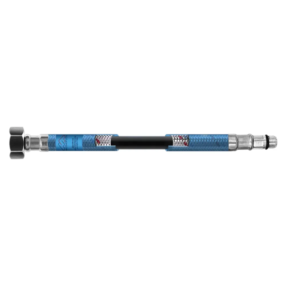 Гибкая подводка для воды Оптима 1/2" М10 50 см наружная-внутренняя резьба короткий штуцер 88486633 STLM-2117153 Santreyd  - Вид №4