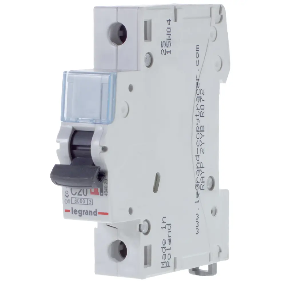 Автоматический выключатель Legrand TX3 1P C20 А 6 кА STLM-2077569