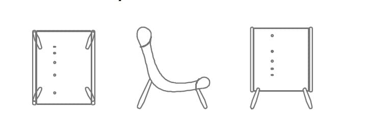 Тканевое кресло HOOKL und STOOL ARCH-00009836 - Вид №6