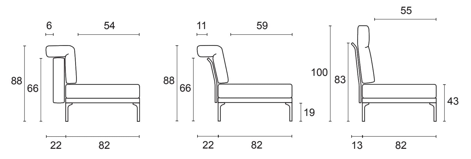 2-местный кожаный диван Ditre Italia Ada ARCH-00018409