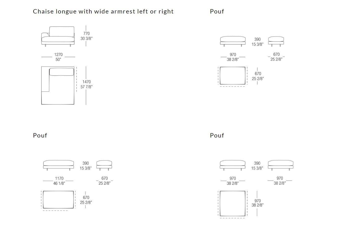 Съемный диван из ткани MisuraEmme ARGO ARCH-00069863 - Вид №14