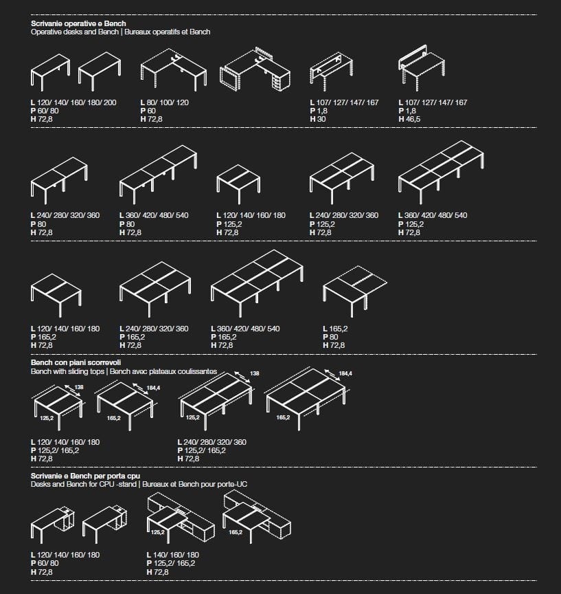 Деревянный прямоугольный стол с выдвижными ящиками Las Mobili 5th Element ARCH-00118332