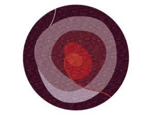 Круглый ковер ручной работы