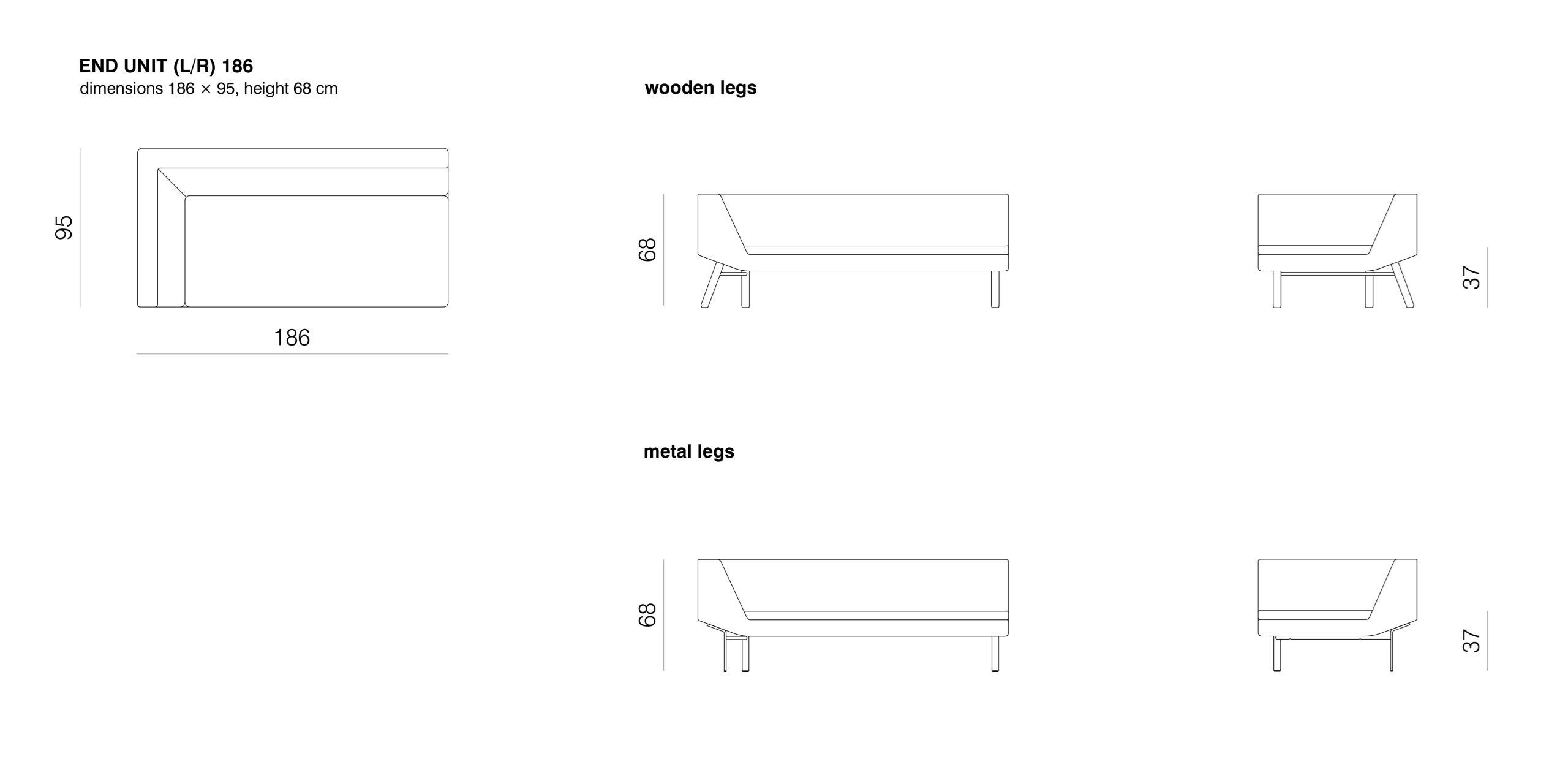 Модульный диван с полуостровом prostoria комбинат ARCH-00141576 - Вид №6
