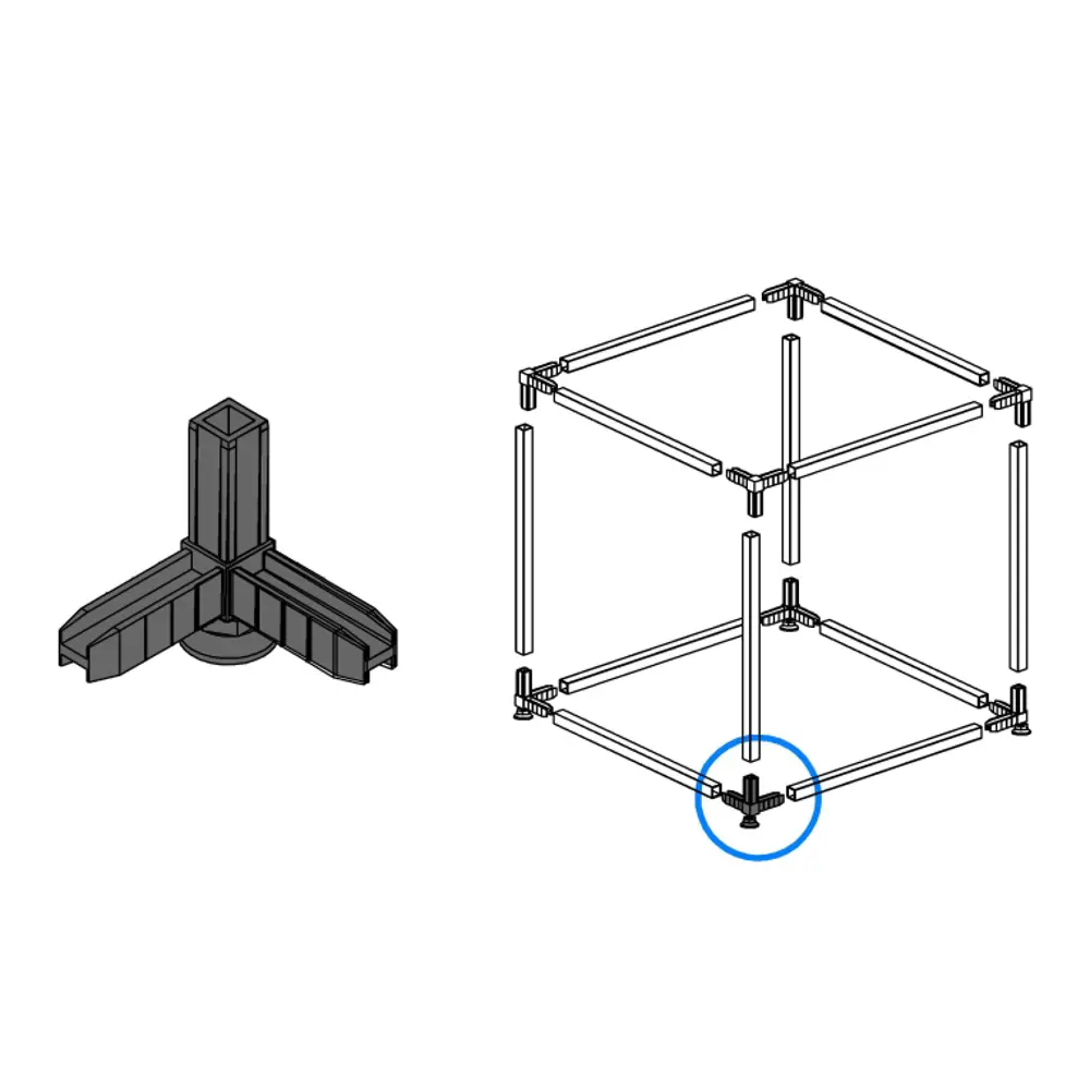 Коннектор Santreyd для модульных систем с регулируемой опорой 85499994 STLM-0063402 - Вид №2