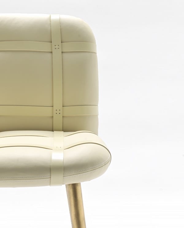 Высокий кожаный стул с подставкой для ног Fasem Avion ARCH-00130867 - Вид №5