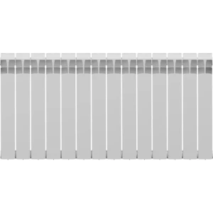 Радиатор секционный Rifar EcoBuild RE30014 300/90 14 секций боковое подключение биметалл белый