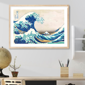 90733663 Постер 28 картин "Большая волна в канагаве в японском стиле" 70x50 см STLM-0360063 Santreyd