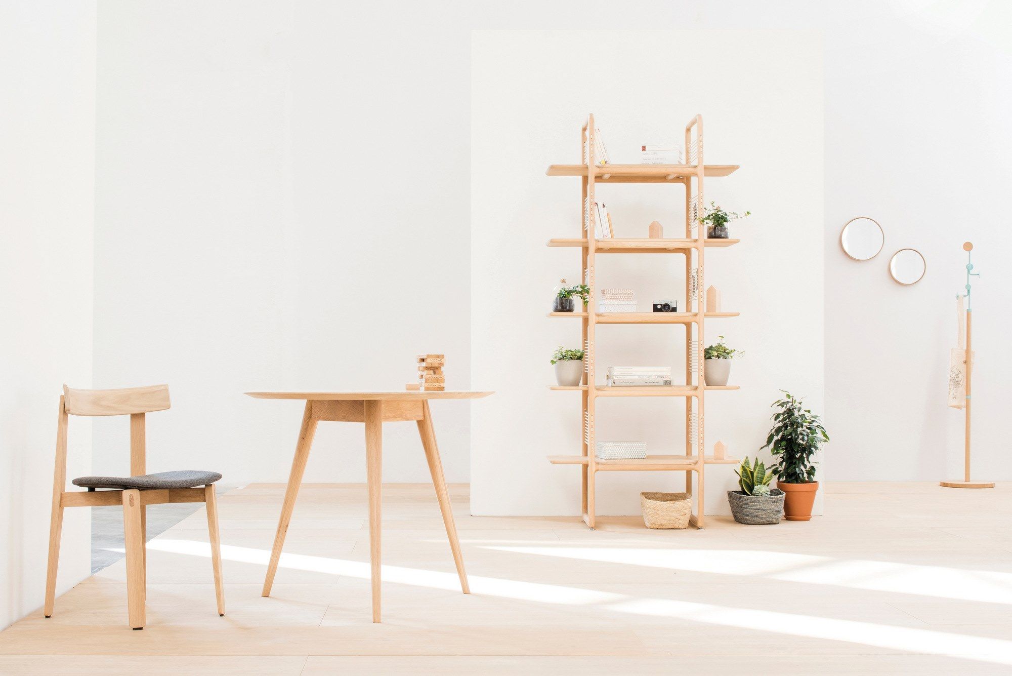 Круглый дубовый стол Gazzda Stafa ARCH-00041637 - Вид №8