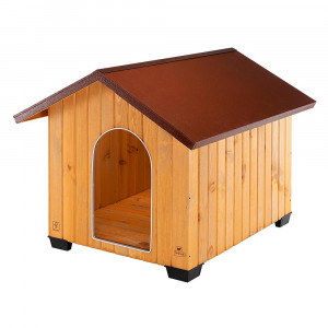 ПР0019150 Будка для собак Domus Maxi деревянная, 111,5х132х103,5см FERPLAST