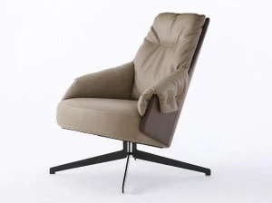 Grado Design Поворотное кожаное кресло с подлокотниками Lord Lod-ch-03