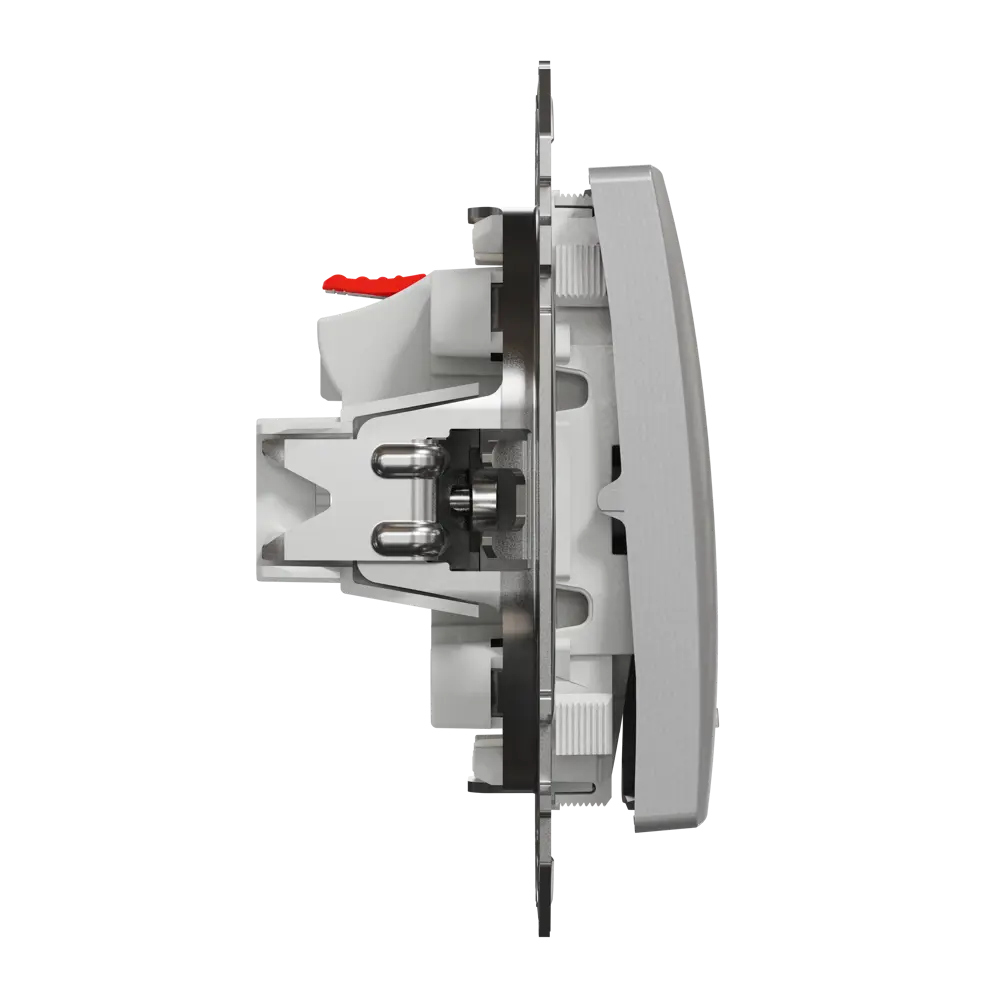 Выключатель встраиваемый Systeme Electric Sedna Design 1 клавиша с подсветкой, цвет алюминий Sedna Design Elements STLM-2194905 - Вид №3