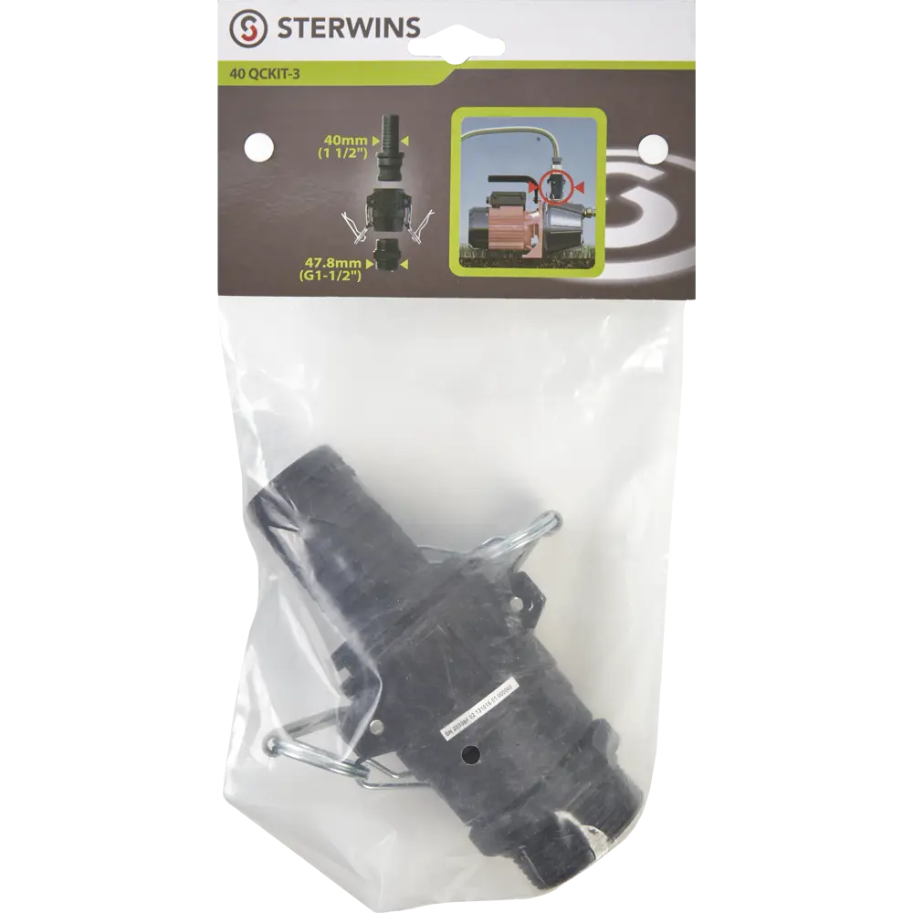 Быстрый разъем STERWINS комплект Г1 1/2 шланг 38 мм STLM-2130882 - Вид №2