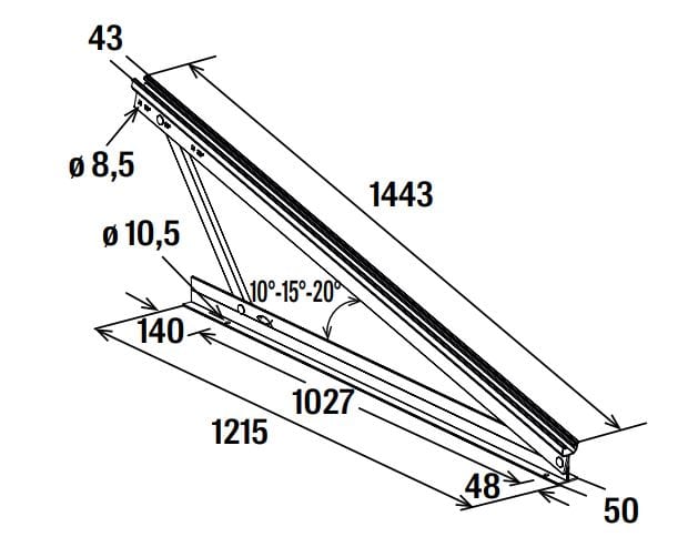 Аксессуар для алюминиевой фотоэлектрической системы FISCHER STFN RL ARCH-00124592 - Вид №3