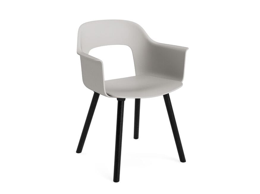 Полипропиленовый стул с открытой спинкой с подлокотниками Hay макет ARCH-00001839 - Вид №20