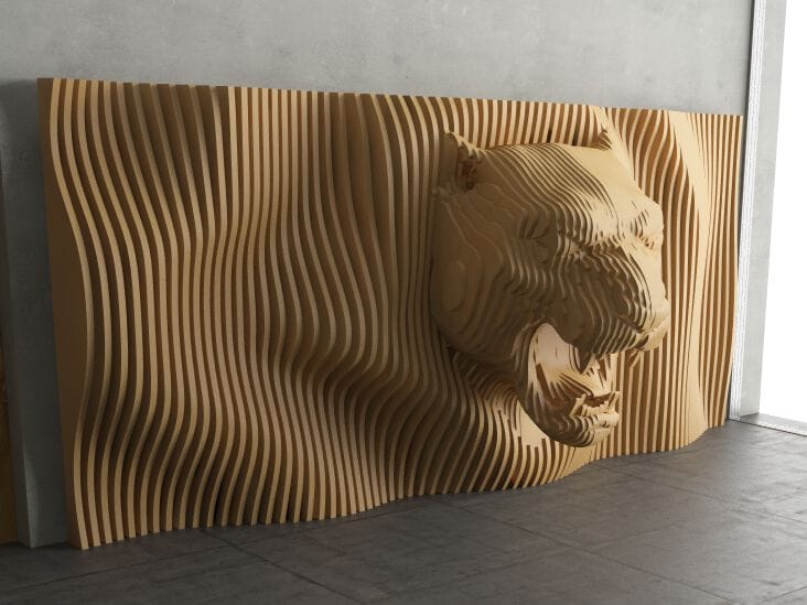 Параметрическая стеновая панель MYWOODREAM TIGER ARCH-00063819