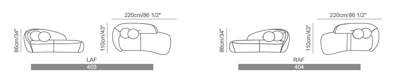 Мягкая ткань Dormeuse CAMPO DE' FIORI Wave ARCH-00127038 - Вид №5