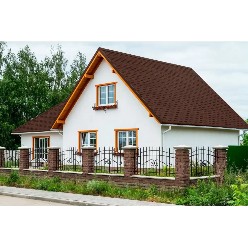 Черепица гибкая Mida Квадро красный 2 м² ТЕХНОНИКОЛЬ STLM-2107669 - Вид №4