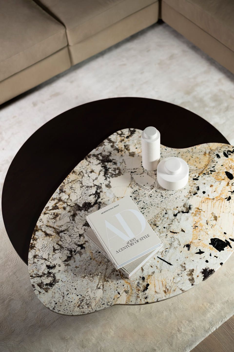 Низкий журнальный столик из гранита и дуба Патагонии Greenapple Bordeira ARCH-00052338 - Вид №6