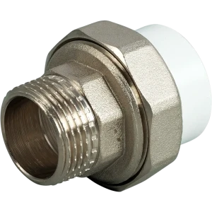 Муфта разъемная РТП 1"x32 мм НР полипропилен 027-4995