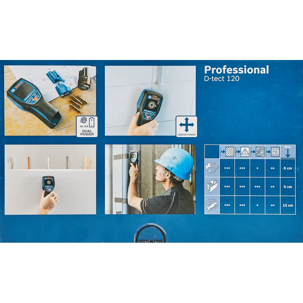 Детектор скрытой проводки и металла Bosch Wallscanner D-tect 120 BOSCH PROFESSIONAL STLM-2139819 - Вид №6