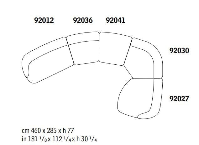 Ткань диван Giorgetti VESPER ARCH-00092127 - Вид №8