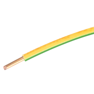 Провод Ореол ПУВ 1x4 мм на отрез ГОСТ цвет зелено-желтый