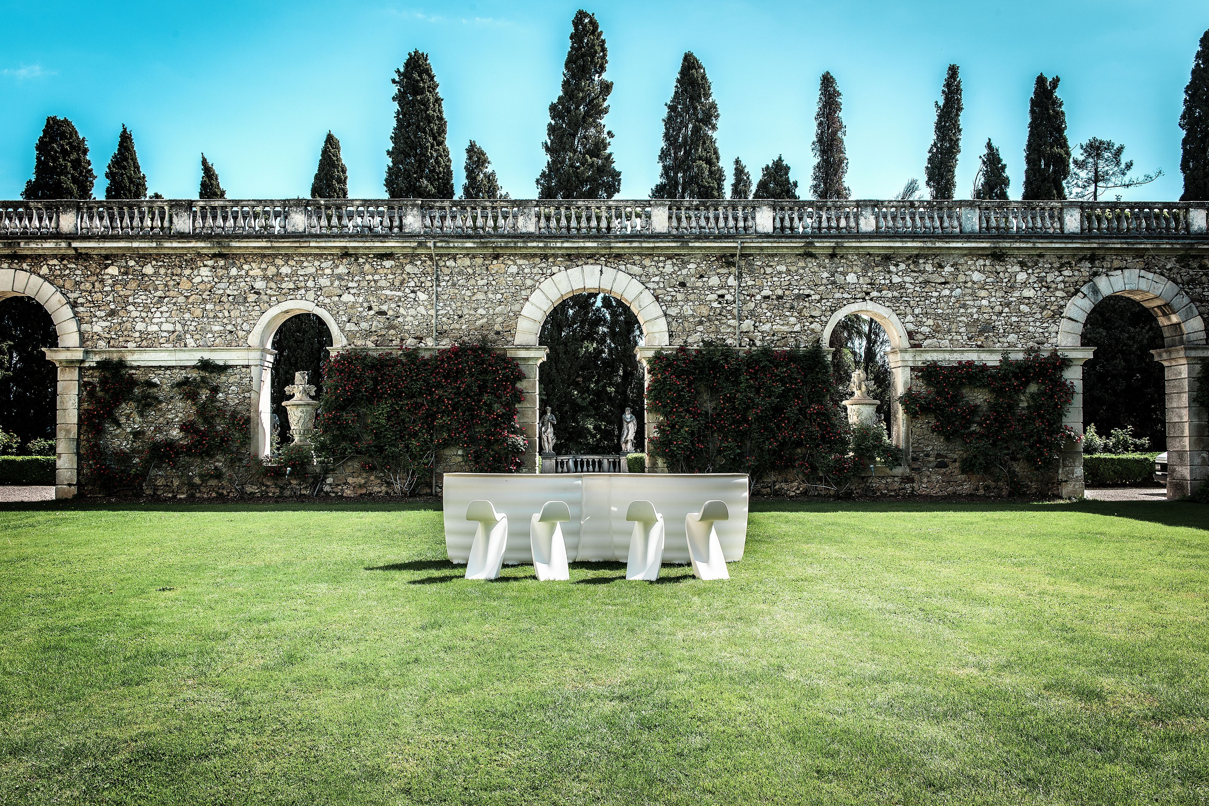 Высокий садовый стул из полиэтилена PF Stile открытый ARCH-00075069 - Вид №2