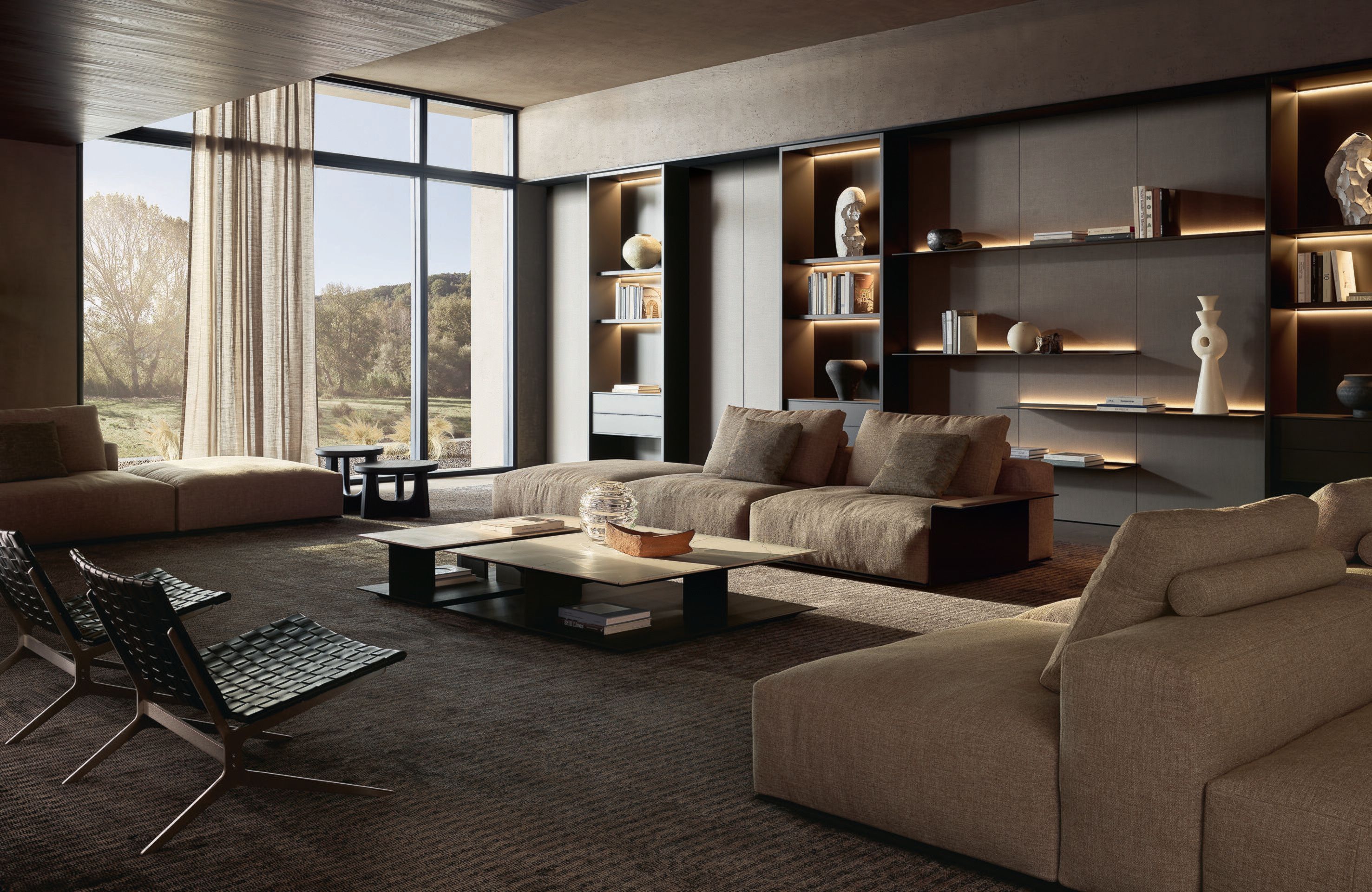 Ткань диван Poliform Westside ARCH-00056717 - Вид №1