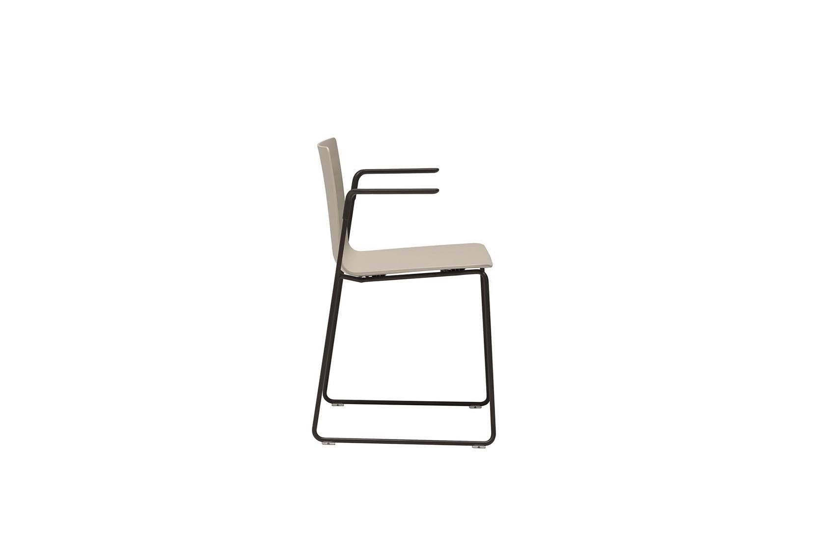 Полимерные сани сад стул с подлокотниками Andreu World Flex Outdoor ARCH-00143426 - Вид №2