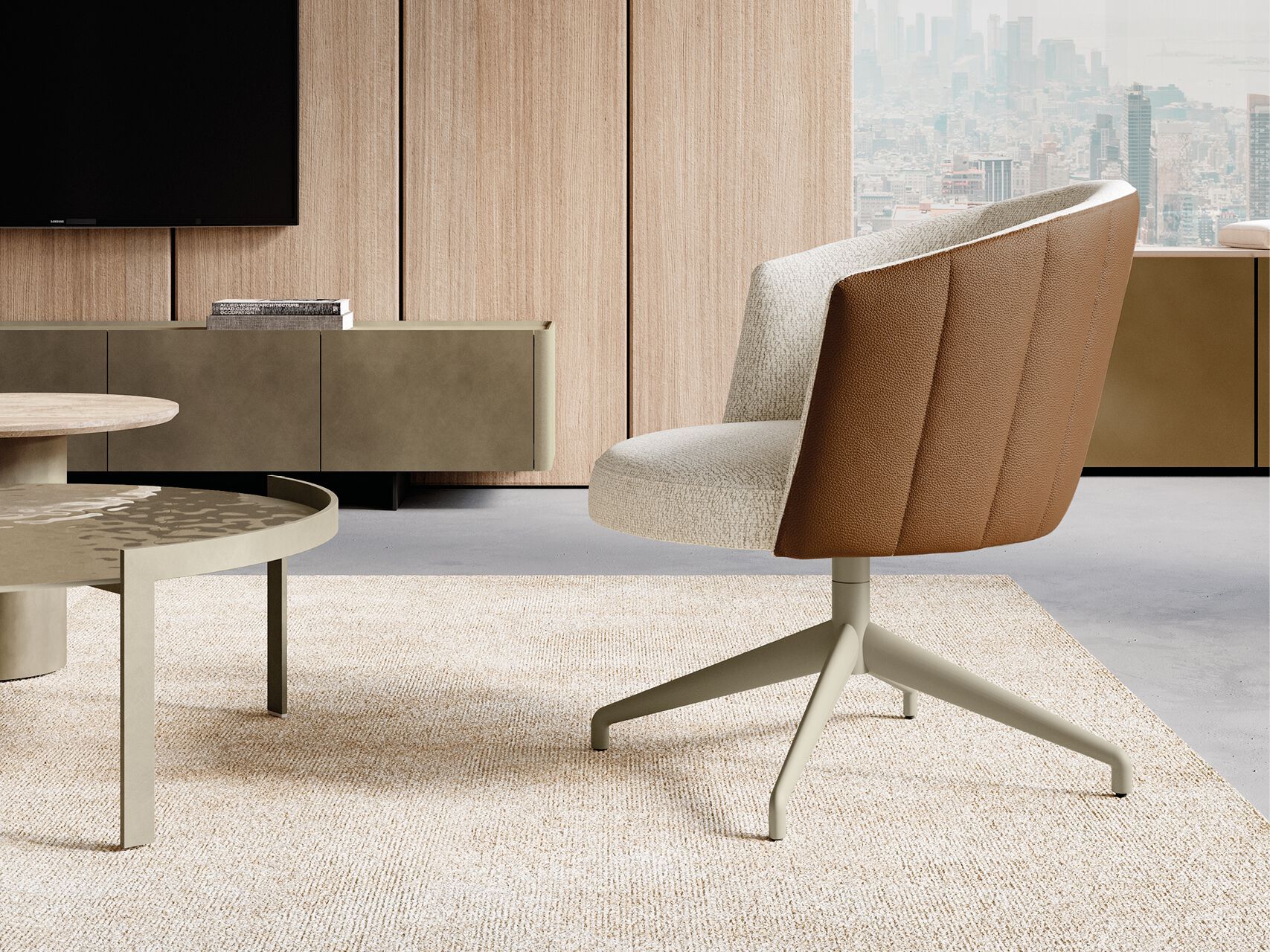 Кожаное вращающееся кресло EFORMA Джейн ARCH-00062366 - Вид №3