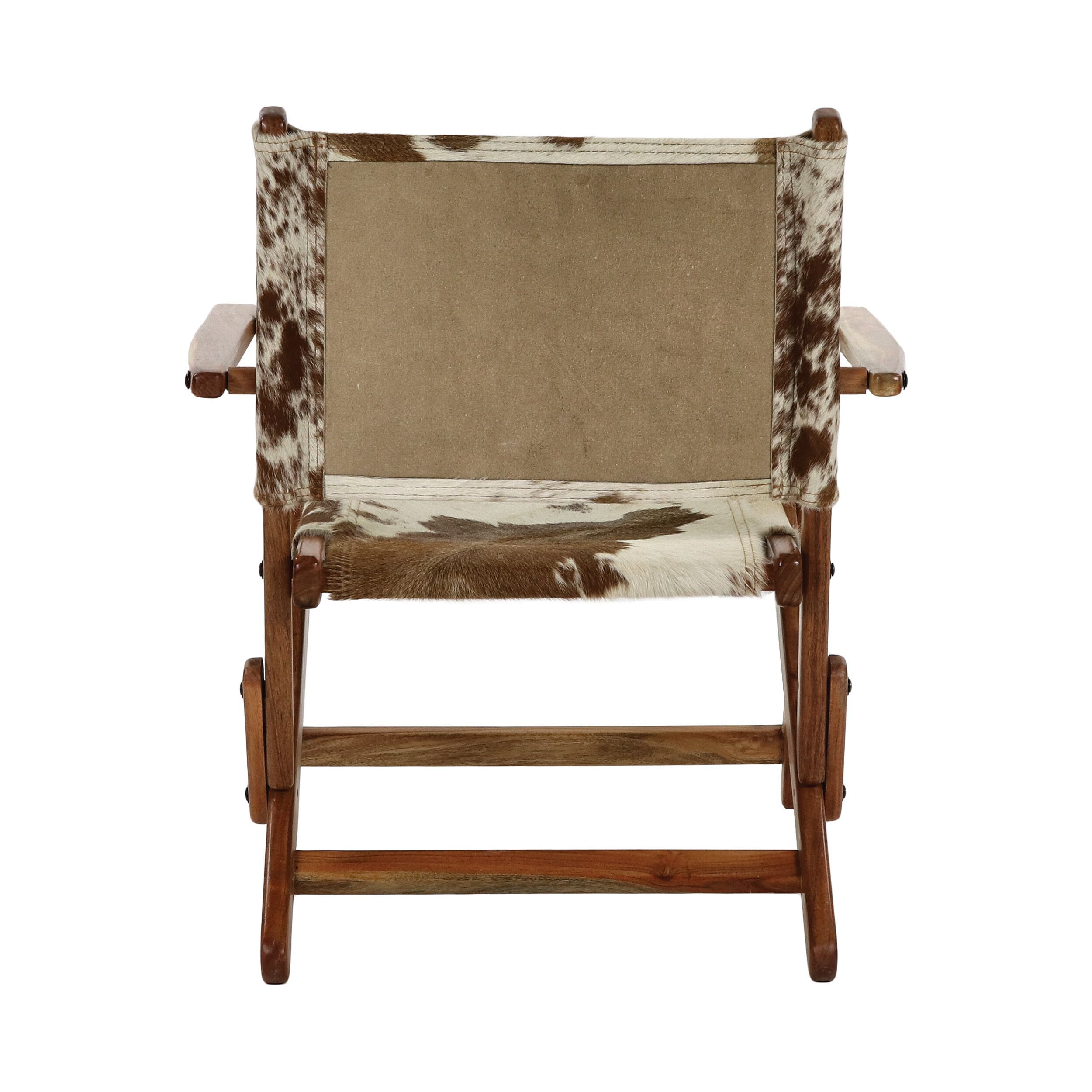 Кресло из коровьей кожи с подлокотниками POMAX BENISSA ARCH-00024339 - Вид №3