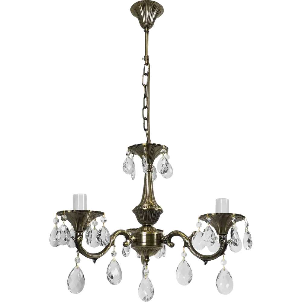 Люстра Люкс 3xE14x60 Вт, металл/хрусталь, цвет бронза WINK STLM-2134122