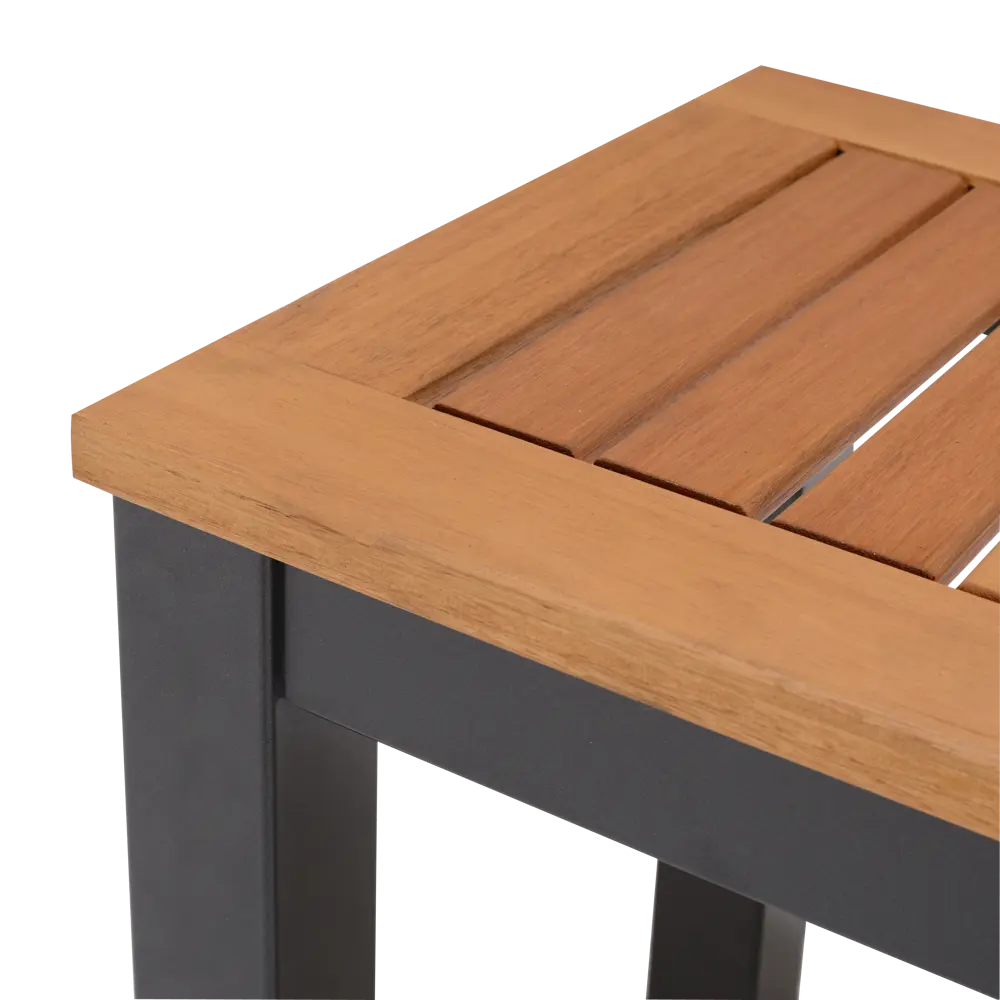 Скамейка балконная Naterial Oris 130/45 43x38x118 см алюминий цвет эвкалипт STLM-2212089 - Вид №6