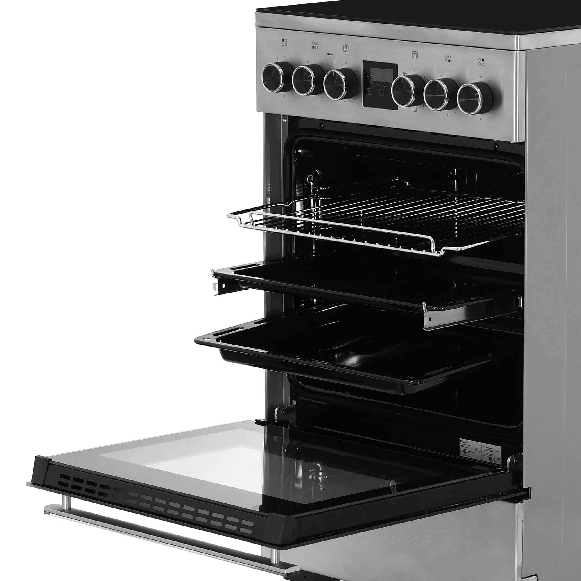 9119771 Электрическая плита DEXP E35-2 серебристый STDN-0083880 - Вид №6