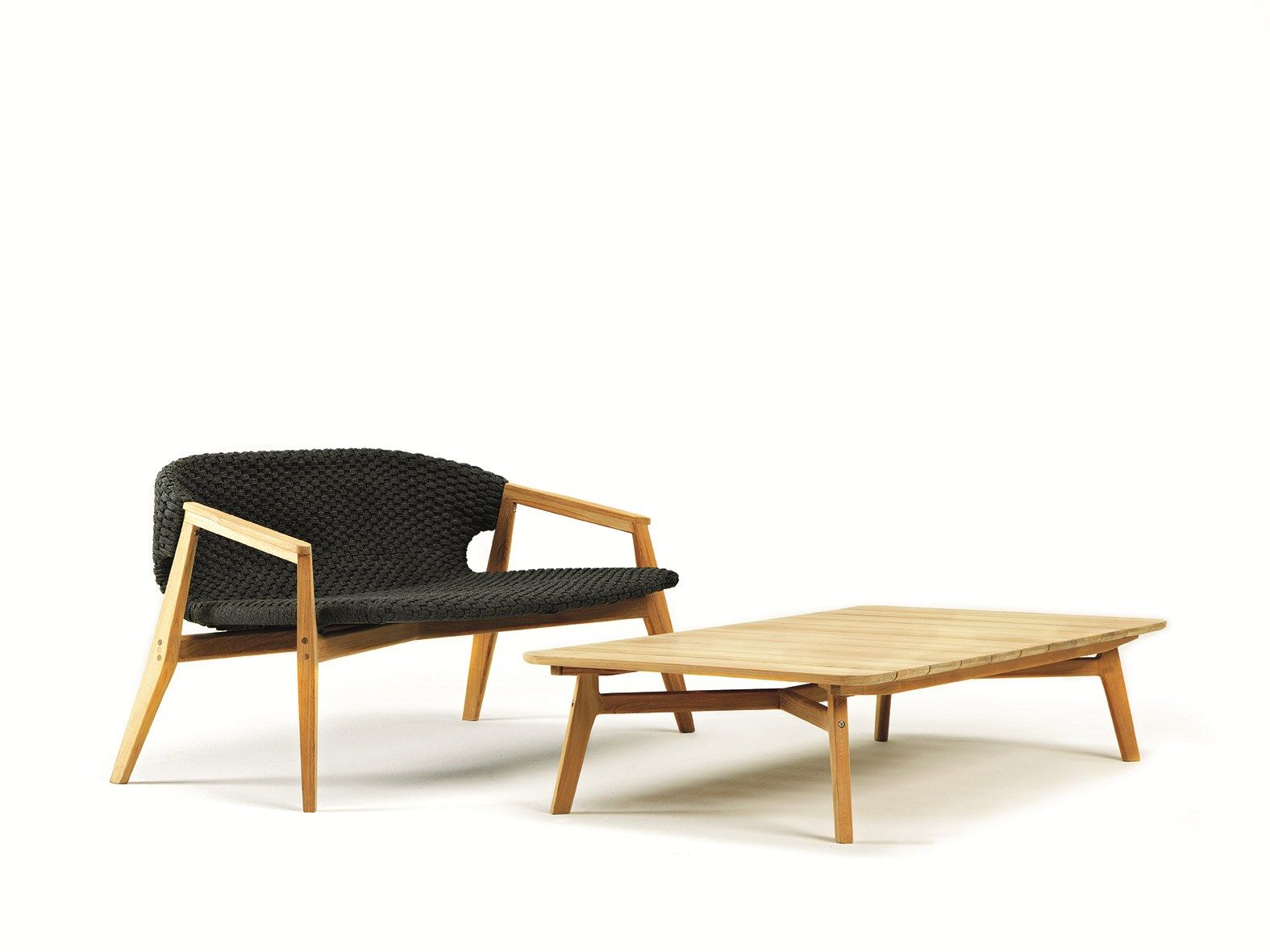 Прямоугольный садовый стол из тикового дерева Ethimo Knit ARCH-00138183 - Вид №6